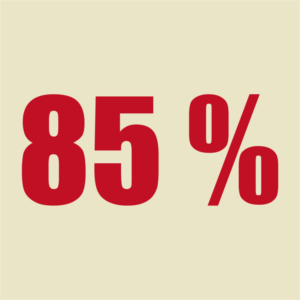 85 %