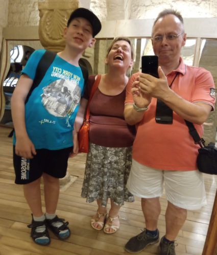 René s rodiči na výletě