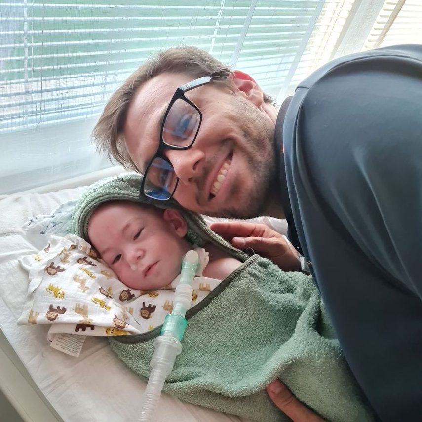 Teoušek s tatínkem