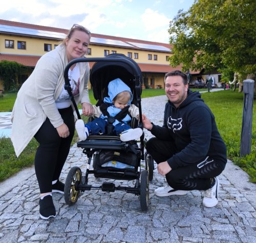 Tobiášek s rodiči na výletě