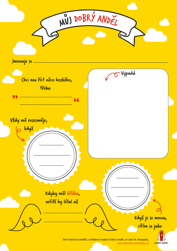 Den Dobrých andělů - pracovní list Náhled pracovního listu ke Dni Dobrých andělů - verze 2