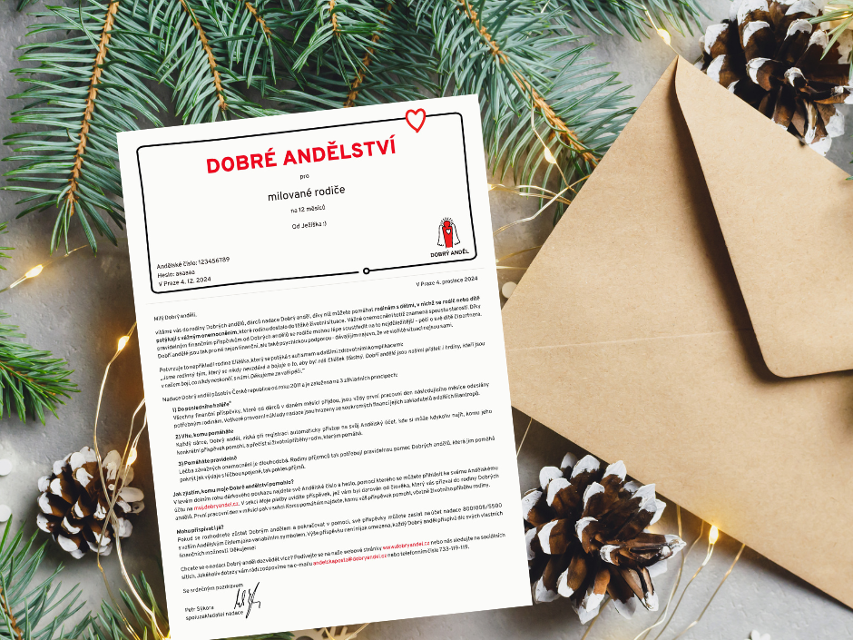 Poukaz darovaného andělství