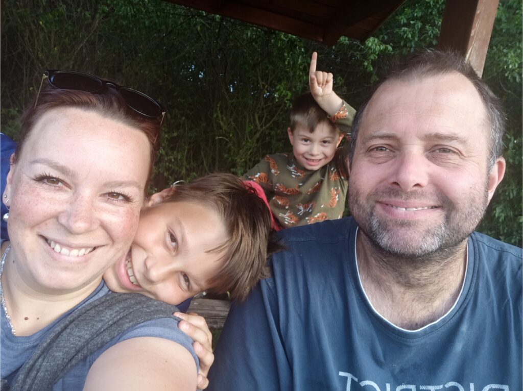 Štěpánek s rodinou