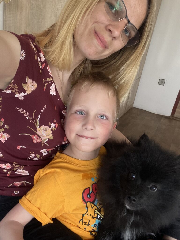 Ríša s maminkou a pejskem